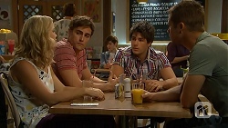 Georgia Brooks, Kyle Canning, Chris Pappas, Mark Brennan in Neighbours Episode 6921