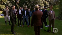 Toadie Rebecchi, Josh Willis, Brad Willis, Daniel Robinson, Chris Pappas, Mark Brennan in Neighbours Episode 6976