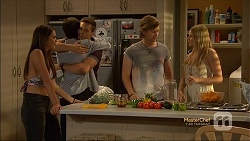 Paige Smith, Bailey Turner, Josh Willis, Daniel Robinson, Amber Turner in Neighbours Episode 7115