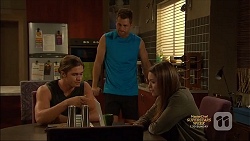 Tyler Brennan, Mark Brennan, Paige Smith in Neighbours Episode 7135