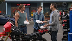 Tyler Brennan, Ben Kirk, Nate Kinski in Neighbours Episode 7177