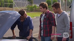 Tyler Brennan, Kyle Canning, Mark Brennan in Neighbours Episode 7223
