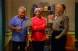 Lou Carpenter, Madge Bishop, Harold Bishop in Neighbours Episode 3741