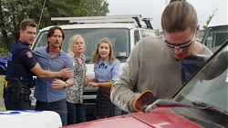 Mark Brennan, Brad Willis, Lauren Turner, Piper Willis, Tyler Brennan in Neighbours Episode 7557