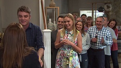 Terese Willis, Gary Canning, Nick Petrides, Xanthe Canning, Amy Williams, Karl Kennedy, Toadie Rebecchi, Sonya Rebecchi in Neighbours Episode 7676