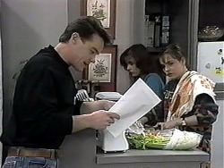 Paul Robinson, Christina Alessi, Caroline Alessi in Neighbours Episode 