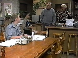 Gemma Ramsay, Toby Mangel, Harold Bishop, Madge Bishop in Neighbours Episode 1319