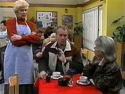 Madge Bishop, Jim Robinson, Helen Daniels in Neighbours Episode 