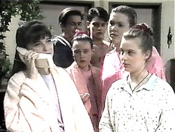 Cody Willis, Todd Landers, Bianca, Josh Anderson, Lynn, Melissa Jarrett in Neighbours Episode 