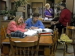 Gemma Ramsay, Ryan McLachlan, Madge Bishop, Harold Bishop in Neighbours Episode 1324