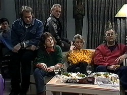 Ryan McLachlan, Doug Willis, Pam Willis, Jim Robinson, Helen Daniels, Harold Bishop in Neighbours Episode 1324