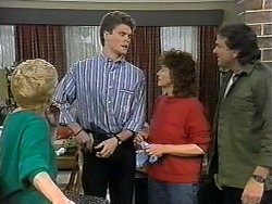 Madge Bishop, Adam Willis, Pam Willis, Doug Willis in Neighbours Episode 