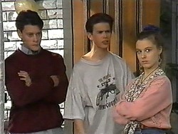 Josh Anderson, Todd Landers, Melissa Jarrett in Neighbours Episode 1329