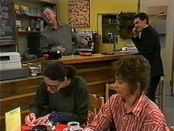 Harold Bishop, Dorothy Burke, Pam Willis, Paul Robinson in Neighbours Episode 