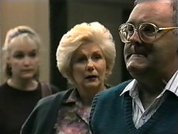 Libby Markham, Madge Bishop, Harold Bishop in Neighbours Episode 1338