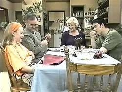 Gemma Ramsay, Harold Bishop, Madge Bishop, Matt Robinson in Neighbours Episode 