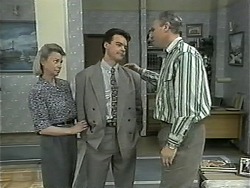 Helen Daniels, Paul Robinson, Jim Robinson in Neighbours Episode 