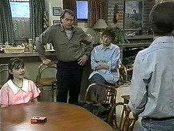 Cody Willis, Doug Willis, Pam Willis, Todd Landers in Neighbours Episode 