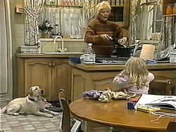 Bouncer, Madge Bishop, Sky Bishop in Neighbours Episode 