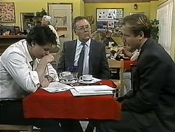 Joe Mangel, Harold Bishop, Stephen Evans in Neighbours Episode 