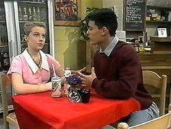 Melissa Jarrett, Josh Anderson in Neighbours Episode 