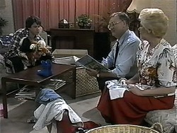 Joe Mangel, Harold Bishop, Madge Bishop in Neighbours Episode 