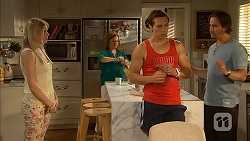 Amber Turner, Terese Willis, Josh Willis, Brad Willis in Neighbours Episode 