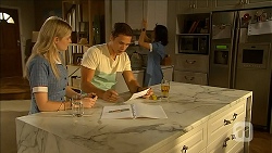 Amber Turner, Josh Willis, Imogen Willis in Neighbours Episode 