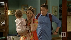 Nell Rebecchi, Sonya Rebecchi, Callum Rebecchi in Neighbours Episode 6852