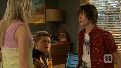 Amber Turner, Callum Rebecchi, Bailey Turner in Neighbours Episode 