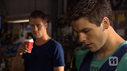 Mark Brennan, Chris Pappas in Neighbours Episode 6853