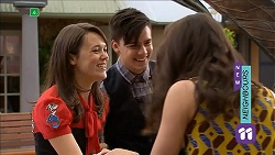 Sophie Ramsay, Zeke Kinski, Kate Ramsay in Neighbours Episode 