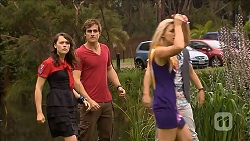 Sophie Ramsay, Kyle Canning, Georgia Brooks, Zeke Kinski in Neighbours Episode 6856
