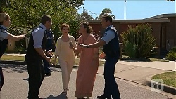 Snr. Const. Kelly Merolli, Toadie Rebecchi, Susan Kennedy, Sonya Rebecchi, Matt Turner in Neighbours Episode 