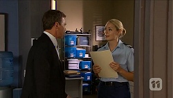 Paul Robinson, Snr. Const. Kelly Merolli in Neighbours Episode 6877