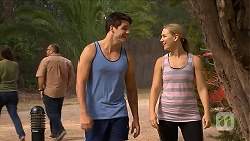 Chris Pappas, Georgia Brooks in Neighbours Episode 6879