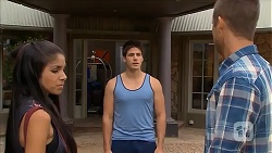 Sienna Matthews, Chris Pappas, Mark Brennan in Neighbours Episode 