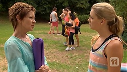 Susan Kennedy, Brad Willis, Georgia Brooks in Neighbours Episode 6885