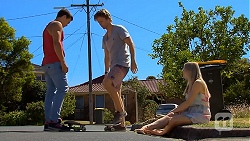 Josh Willis, Daniel Robinson, Amber Turner in Neighbours Episode 6887