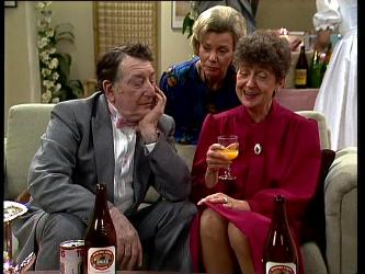 Harry Henderson, Helen Daniels, Nell Mangel in Neighbours Episode 