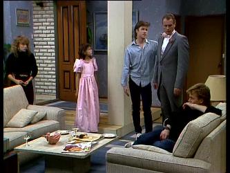 Charlene Mitchell, Lucy Robinson, Mike Young, Jim Robinson, Scott Robinson in Neighbours Episode 