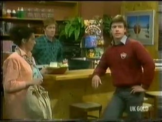 Kate Gibbons, Clive Gibbons, Mike Young in Neighbours Episode 0299