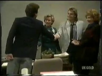 Paul Robinson, Helen Daniels, Shane Ramsay, Madge Mitchell in Neighbours Episode 