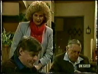 Tom Ramsay, Madge Mitchell, Dan Ramsay in Neighbours Episode 