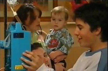 Libby Kennedy, Ben Kirk, Toadie Rebecchi, Stingray Timmins in Neighbours Episode 