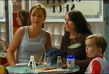 Steph Scully, Libby Kennedy, Ben Kirk in Neighbours Episode 4492