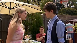 Amber Turner, Callum Rebecchi, Bailey Turner, Chris Pappas in Neighbours Episode 