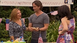 Terese Willis, Brad Willis, Libby Kennedy in Neighbours Episode 