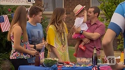 Josie Lamb, Callum Rebecchi, Sonya Rebecchi, Nell Rebecchi, Toadie Rebecchi in Neighbours Episode 