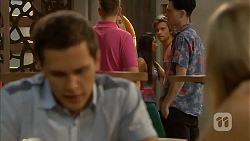 Josh Willis, Daniel Robinson, Amber Turner in Neighbours Episode 